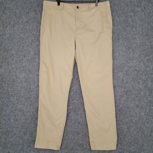 Lauren Ralph Lauren Chino Pants Womens 14 Khaki Cotton Twill Straight Leg Casual